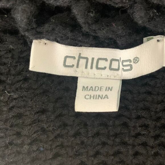Chico-s Women's Black Jumper - Picture 5 of 6